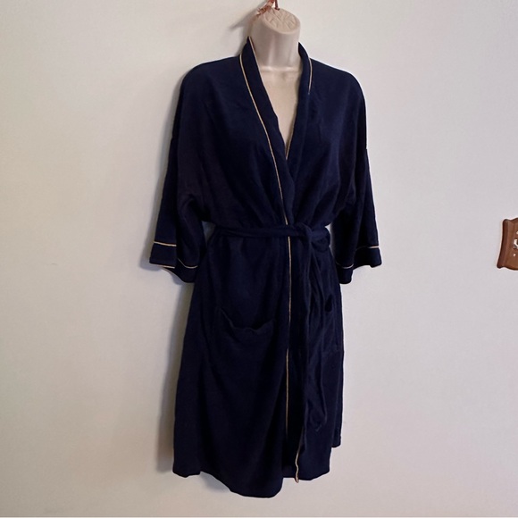 70s Vintage Robe / Vintage Velour Robe (bag14) - Picture 4 of 6